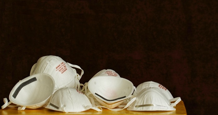 used N95 facemasks